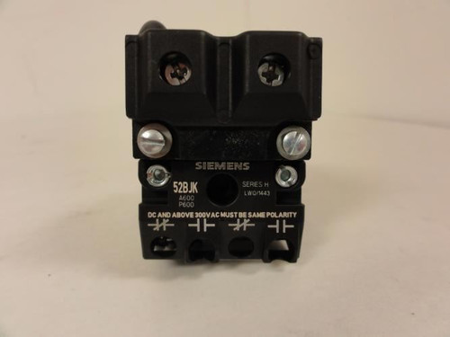 Siemens 52BT6EBAB; Pilot Light; Push To Test; 120VAC; 30mm
