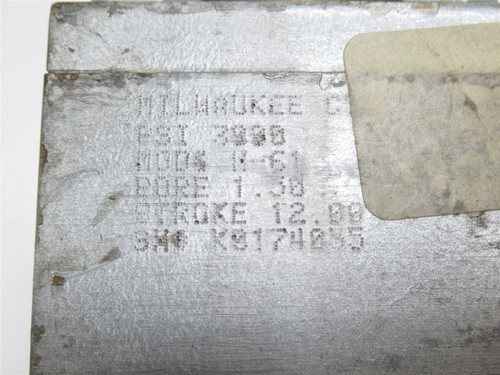 Milwaukee Cylinders H-61; Hydr Cylinder 1-1/2"ID x 12" Stk