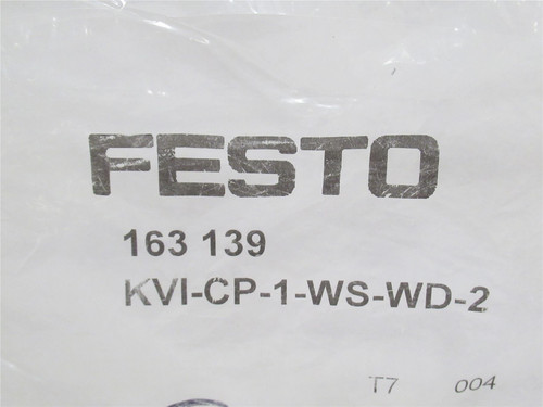 Festo KVI-CP-1-WS-WD-2; Connecting Cable 163139 Angled; M9x0.5