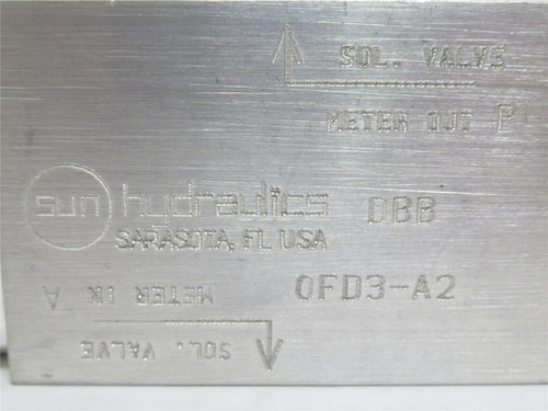 Sun Hydraulics 0DH3-A2; Solenoid Valve Block; 5-Port