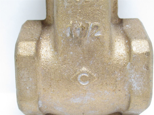Industry-Std 1WEC6; Bronze Gate Valve 1-1/2NPT NO Handle