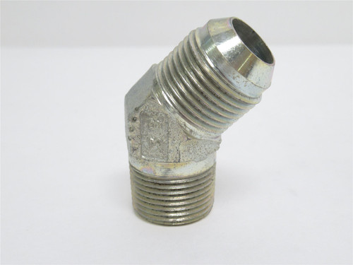 Eaton 2023-12-12S; Hyd Adaptor 45Deg Elbow 3/4 JIC x 3/4 NPT