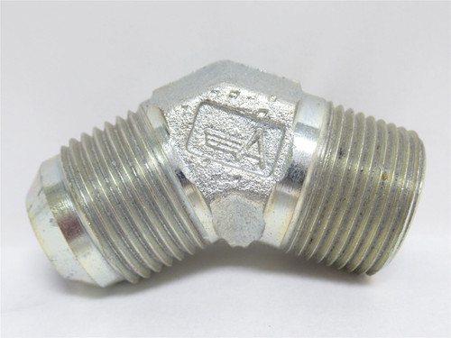 Eaton 2023-12-12S; Hyd Adaptor 45Deg Elbow 3/4 JIC x 3/4 NPT