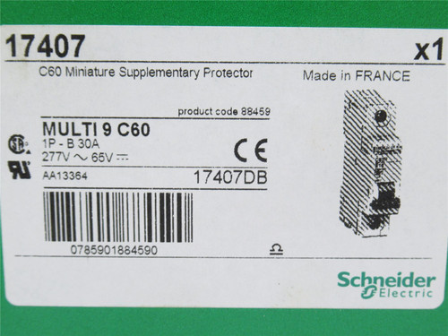 Schneider MG17407; Circuit Breaker; 30A; 277VAC; 1P