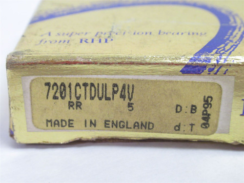 RHP 7201CTDULP4V; Precision Ang-Contact Bearing (Single)