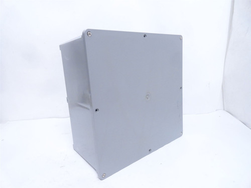 Carlon E989R; Plastic Gray Junction Box; 12" x 12" x 6"
