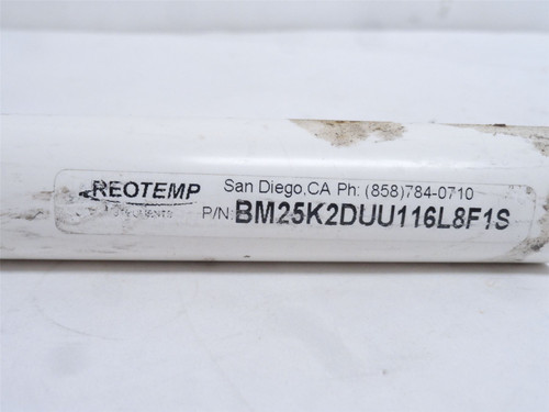 Reotemp BM25K2DUU116L8F1S; Thermocouple 116"; SS-316; 1/2NPT
