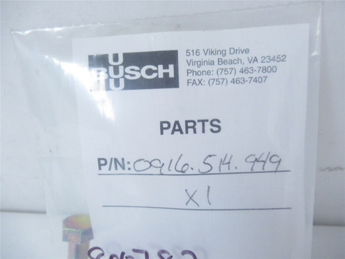 Busch 0916.541.949; BOLT VALVE OIL RETURN M8X1X30