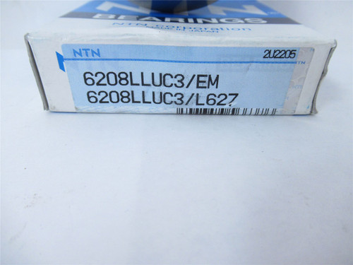 NTN 6208LLUC3; Bearing 40mmID x 80mmOD x 18mmW