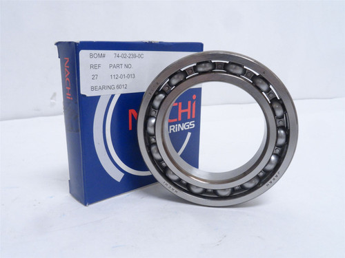 Nachi 6012; Ball Bearing 60mmID x 95mmOD x 18mm Width