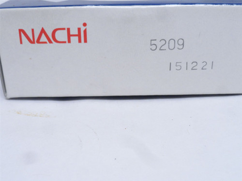 Nachi 5209; Double Row Angular Contact Ball Bearing; 45mmID