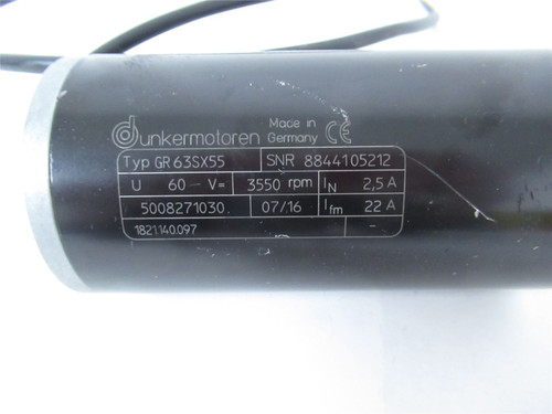 unkermotoren GR63SX55; Motor DC brushed 24 V60 V 0.159 hp; 0.171 hp