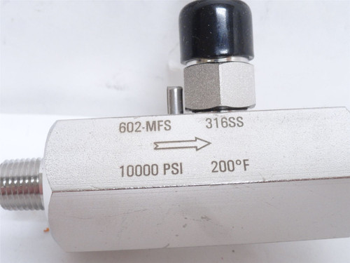 Noshok 602-MFS; Block & Bleed Valve SS-316; 1/4NPT; 10;000PSI