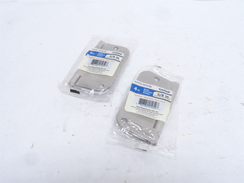 Gate House 0308898_; Lot-2 Door Hinge 4" Satin Steel Finish