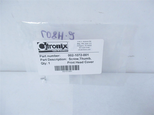 Citronix 002-1072-001; Screw Thumb Print Head Cover