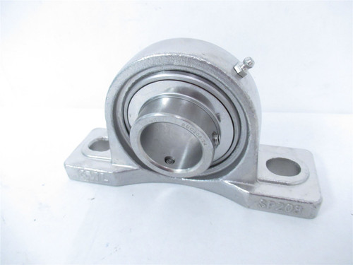 KML Bearing SP208/SUC208-24; Flange Bearing 2 Bolt 1.5" ID SS