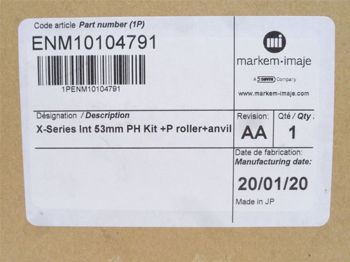 Markem-Imaje ENM10104791; X-Series Int 53mm Print Head Kit +P