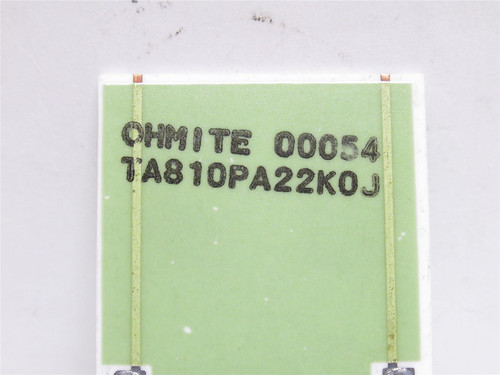 Ohmite TA810PA22KOJ; Lot-5; Thick Film Resistor; 22Kohms; 10w