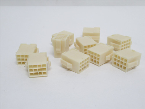 AMP 172162-1; Lot-10 Cap Housings; 12Pos; 3-Row; 600V