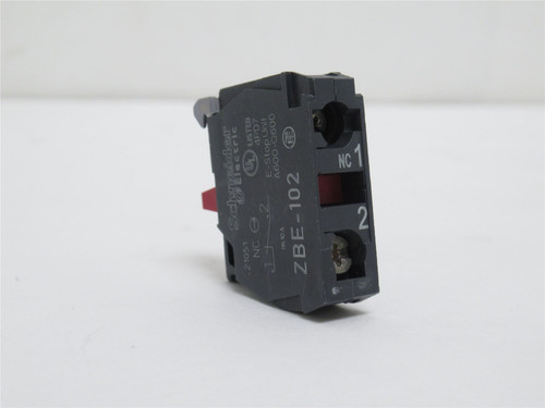 Schneider ZBE-102; Contact Block; 6A; 120VAC; 1-NC