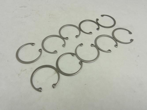 MFG- 93800605; Lot-10 SS Retaining Rings; 1-1/4"ID; 1-3/8" OD