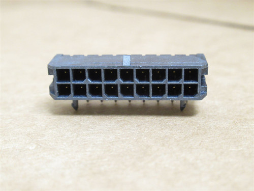 Molex 43045-1802; Lot-5 Header Connector RA 18Pos 2-Row; 600V