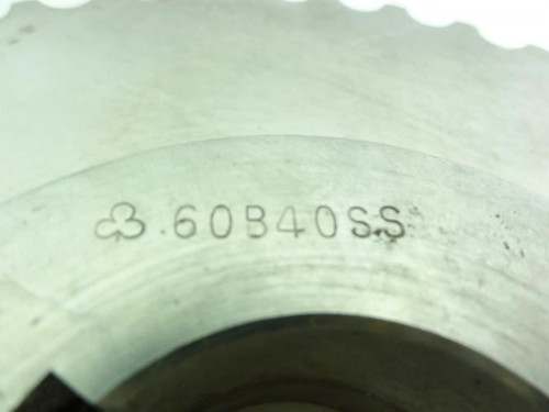 Tri-Clover 60B40SS-1-3/4; SS Sprocket; # 60; 1-3/4"ID; 40Teeth