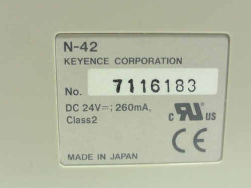 Keyence N-42; Dedicated Power Supply 24VDC 260mA; For Series: BL