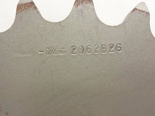 Martin 2062B26-1-1/2NK; Sprocket # 2062; 26T; 1-1/2"ID; NO KEYWAY