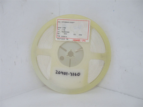 Venkel CR1206-8W-3160FT; Lot-4500 Chip Resistor; 316ohm