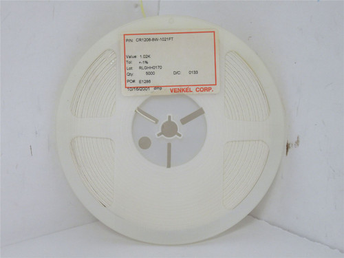 Venkel  CR1206-8W-1021FT; Lot-4900 Chip Resistor 1.02kOhm+-1%