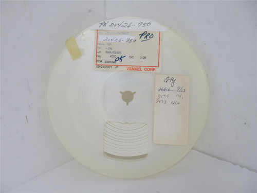 Venkel CR1210-4W-750JT-3300; Lot-3300 Chip Resistor; 75ohm