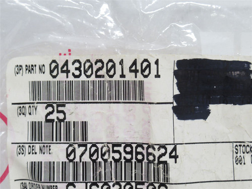 AMP 430201401; Lot-25 Connector Plugs; 14Pos; Dual Row