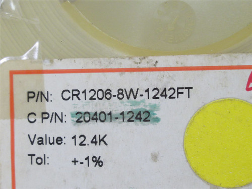 Venkel CR1206-8W-1242FT; Lot-4600 Chip Resistor;12.4kOhm