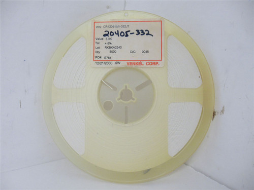 Venkel CR1206-8W-332JT; Lot-5000 Chip Resistor; 3.3Kohm; 5%
