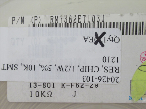 KOA Speer RM73B2ET103J; Lot-3200 Chip Resistor; 10Kohm; +-5%