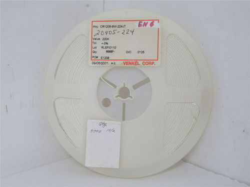 Venkel CR1206-8W-224JT; Lot-4800 Chip Resistor; 220Kohms