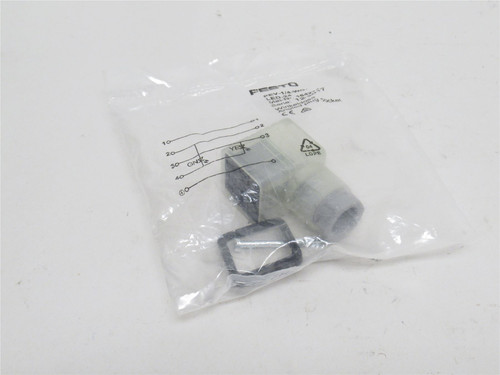 Festo PEV-1/4-WD-LED-24; Angled Plug Socket 164274; 90Deg; 4P