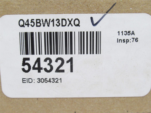 Banner Q45BW13DXQ; Photo Sensor; 24-250VAC; 12-250VDC