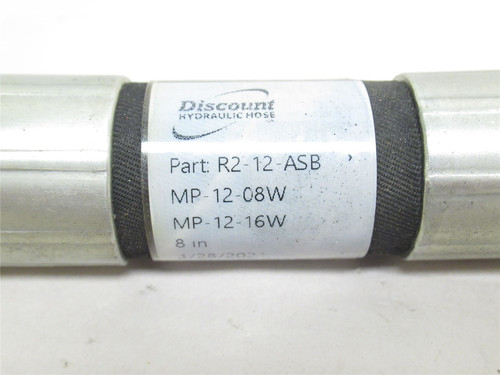 Discount Hose  R2-12-ASB-8X1/2X1; Hose 8" L; 3/4"ID 1/2 & 1NPT