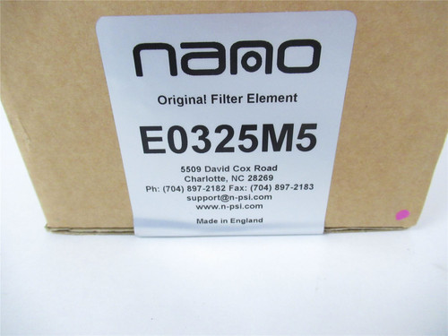 Nano E0325M5; Water Purification Filter Type NF