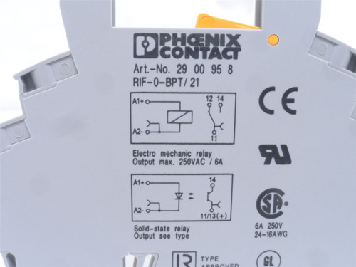 Phoenix RIF-0-BPT/21; Lot-3 Relay Sockets 2900958; 6A; 250VAC