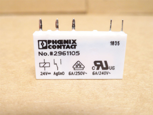 Phoenix 2961105; Relay; 6A; 250VAC; SPDT; 5-Pin