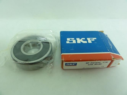 SKF 6304; Ball Bearing; 20mm ID; 52mm OD; 15mm W