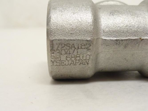 Industry-Std 2UE33; Socket Weld Pipe Union Tee SS-304 1/2"