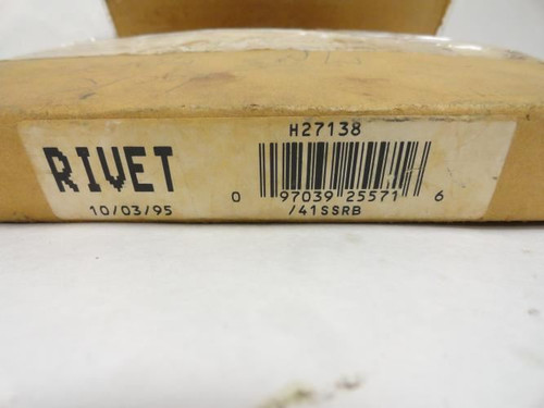 Acme 41SSRB; Riveted Chain H27138; # 41; SS; 10' Long