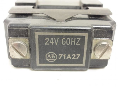 Allen-Bradley 71A27; Contactor Coil; 24VAC; Size: 1