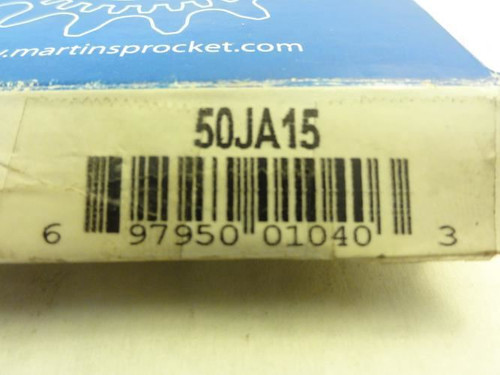 Martin 50JA15; Bushed Sprocket # 50; 15T; Bushing Series: JA