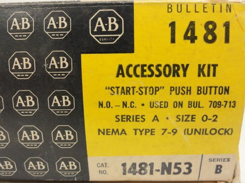 Allen-Bradley 1481-N53; Start/Stop Pushbutton Kit; Size: 0-2