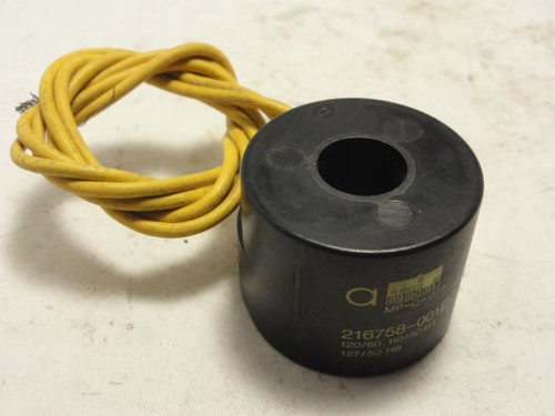 ASCO 216758-001D; Solenoid Coil; 110/120V; 9/16"ID